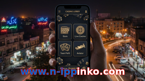 Main screen of Www.n-ippinko.com app page for PK players