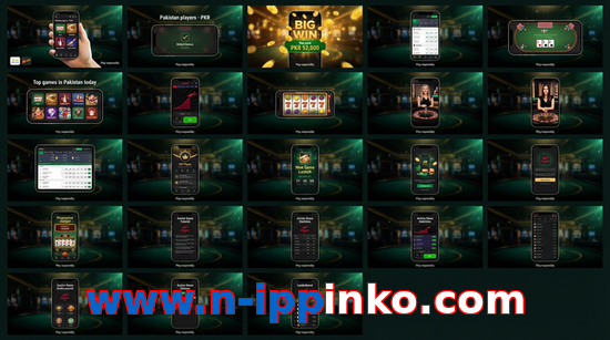 Main screen of Www.n-ippinko.com bet page for PK players